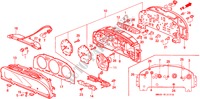 COMPOSANTS DE COMPTEUR(NS) pour Honda ACCORD 2.0 4 Portes 4 vitesses automatique 1992