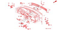 PANNEAU D'INSTRUMENT(LH) pour Honda ACCORD 2.0 4 Portes 4 vitesses automatique 1992