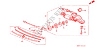 ESSUIE GLACE ARRIERE pour Honda ACCORD WAGON 2.2LXI 5 Portes 4 vitesses automatique 1993
