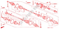ARBRE PRIMAIRE AVANT/ DEMI ARBRE(1.8L) pour Honda CIVIC 1.8 SE 5 Portes Transmission Intelligente manuelle 2008