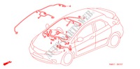 FAISCEAU DES FILS(RH)(4) pour Honda CIVIC 1.8 SE 5 Portes Transmission Intelligente manuelle 2008