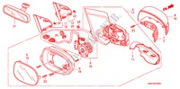 MIROIR pour Honda CIVIC 1.8 SE 5 Portes Transmission Intelligente manuelle 2008