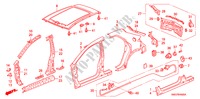 PANNEAUX EXTERIEURS/PANNEAU ARRIERE pour Honda CIVIC 1.8 SE 5 Portes Transmission Intelligente manuelle 2008