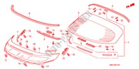 PARE BRISE ARRIERE pour Honda CIVIC 1.8 SE 5 Portes Transmission Intelligente manuelle 2008