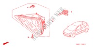 PHARE ANTIBROUILLARD pour Honda CIVIC 1.8 SE 5 Portes Transmission Intelligente manuelle 2008