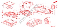 SYSTEME DE NAVIGATION(RH) pour Honda CIVIC 1.8 EX 5 Portes Transmission Intelligente manuelle 2006