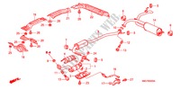 TUYAU D'ECHAPPEMENT/SILENCIEUX (1.4L) pour Honda CIVIC 1.4 BASE 5 Portes Transmission Intelligente manuelle 2007
