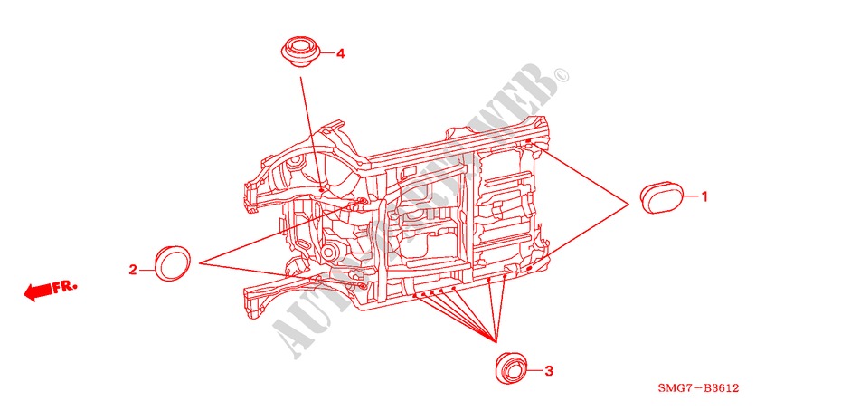 ANNEAU(INFERIEUR) pour Honda CIVIC 1.4 BASE 5 Portes Transmission Intelligente manuelle 2006