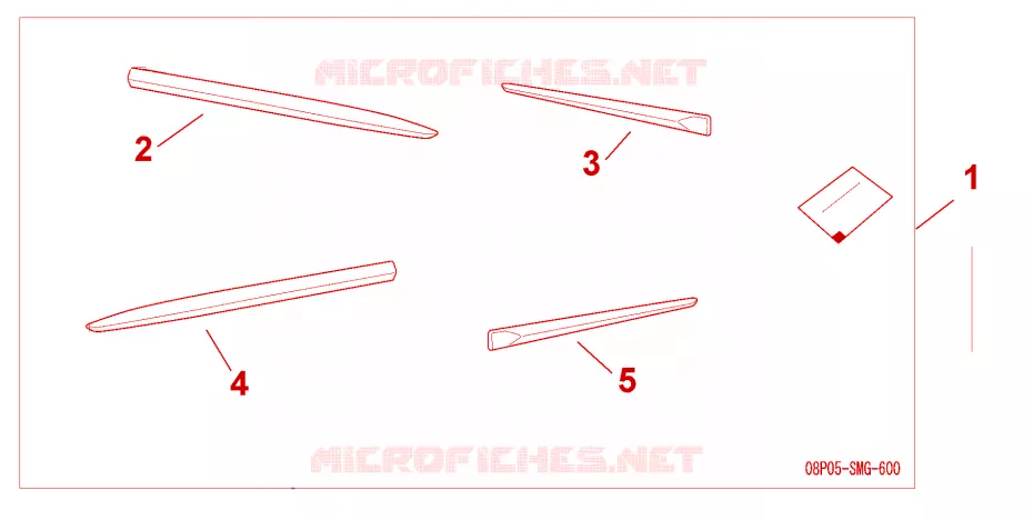 DOOR PROTECTORS R-81 Honda  CIVIC 2008 2.2 COMFORT DPF 6 vitesses manuelles 