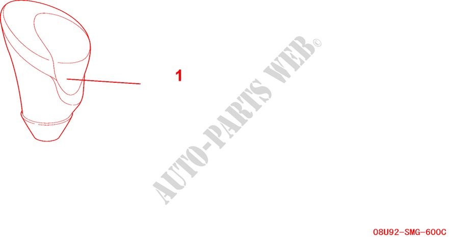 POMMEAU LEVIER VITESSE CUIR  ALU (6 AMT) pour Honda CIVIC 1.4 BASE 5 Portes 6 vitesses manuelles 2008