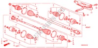 ARBRE PRIMAIRE AVANT(1.4L) pour Honda CIVIC 1.4 SPORT 5 Portes 6 vitesses manuelles 2010