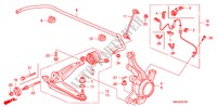 ARTICULATION AVANT pour Honda CIVIC 1.8 COMFORT 5 Portes 6 vitesses manuelles 2009