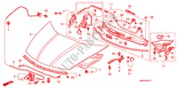 CAPOT MOTEUR(RH) pour Honda CIVIC 1.8 S 5 Portes 6 vitesses manuelles 2010
