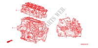 ENS. DE MOTEUR/ENS. BOITE DE VITESSES(1.4L) pour Honda CIVIC 1.4 BASE 5 Portes 6 vitesses manuelles 2010