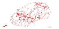 FAISCEAU DES FILS(RH)(3) pour Honda CIVIC 1.8 EX 5 Portes 5 vitesses automatique 2010