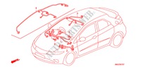 FAISCEAU DES FILS(RH)(4) pour Honda CIVIC 1.4 GT 5 Portes 6 vitesses manuelles 2010