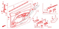 GARNITURE DE PORTE AVANT(RH) pour Honda CIVIC 1.4 GT 5 Portes 6 vitesses manuelles 2010
