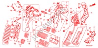 PEDALE(RH) pour Honda CIVIC 2.2 EX 5 Portes 6 vitesses manuelles 2010