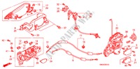 SERRURES DE PORTE AVANT/POIGNEE EXTERNE pour Honda CIVIC 1.8 COMFORT 5 Portes 6 vitesses manuelles 2009
