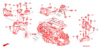 SUPPORTS DE MOTEUR(DIESEL) pour Honda CIVIC 2.2 ES 5 Portes 6 vitesses manuelles 2010