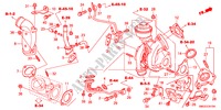 TURBOCOMPRESSEUR(DIESEL) pour Honda CIVIC 2.2 EX 5 Portes 6 vitesses manuelles 2010