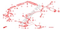 TUYAU D'ECHAPPEMENT/SILENCIEUX(1.4L) pour Honda CIVIC 1.4 GT 5 Portes Transmission Intelligente manuelle 2010