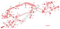 TUYAU D'ECHAPPEMENT/SILENCIEUX(1.8L) pour Honda CIVIC 1.8 COMFORT 5 Portes 6 vitesses manuelles 2009