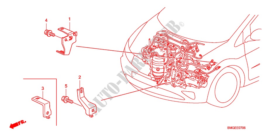 ETAI FAISCEAU DE FILS MOTEUR(1.8L) pour Honda CIVIC 1.8 BASE 5 Portes 5 vitesses automatique 2009