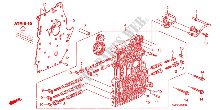 SOUPAPE PRINCIPALE pour Honda CIVIC 1.8 BASE 5 Portes 5 vitesses automatique 2009