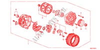ALTERNATEUR(1.4L) pour Honda CIVIC 1.4GT 5 Portes Transmission Intelligente manuelle 2011