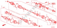 ARBRE PRIMAIRE AVANT/DEMI ARBRE(1.8L) pour Honda CIVIC 1.8ES 5 Portes 5 vitesses automatique 2011