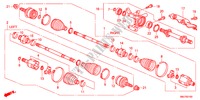 ARBRE PRIMAIRE AVANT/DEMI ARBRE(DIESEL) pour Honda CIVIC 2.2ES 5 Portes 6 vitesses manuelles 2011