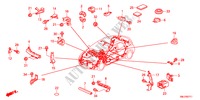 ATTACHE DE FAISCEAU/SUPPORT(LH)(2) pour Honda CIVIC 1.4GT    AUDIOLESS 5 Portes Transmission Intelligente manuelle 2011