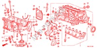 BLOC CYLINDRES/CARTER D'HUILE(1.4L) pour Honda CIVIC 1.4SPORT 5 Portes Transmission Intelligente manuelle 2011