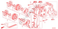 CLIMATISEUR(COMPRESSEUR)(1.8L) pour Honda CIVIC 1.8S 5 Portes 6 vitesses manuelles 2011