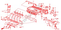 COLLECTEUR D'ADMISSION(1.4L) pour Honda CIVIC 1.4SPORT LPG 5 Portes 6 vitesses manuelles 2011