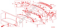 GARNITURE DE HAYON AR. pour Honda CIVIC 1.4GT    AUDIOLESS 5 Portes Transmission Intelligente manuelle 2011