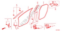 GARNITURE DE MONTANT pour Honda CIVIC 1.4GT    AUDIOLESS 5 Portes Transmission Intelligente manuelle 2011