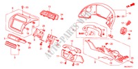 GARNITURE D'INSTRUMENT(RH)(COTE DE CONDUCTEUR) pour Honda CIVIC 1.4GT    AUDIOLESS 5 Portes Transmission Intelligente manuelle 2011