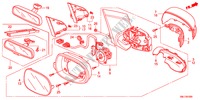 MIROIR pour Honda CIVIC 1.8GT    AUDIOLESS 5 Portes 5 vitesses automatique 2011