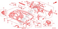 PANNEAU D'INSTRUMENT(LH) pour Honda CIVIC 1.4GT    AUDIOLESS 5 Portes Transmission Intelligente manuelle 2011