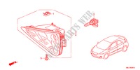 PHARE ANTIBROUILLARD pour Honda CIVIC 2.2ES 5 Portes 6 vitesses manuelles 2011