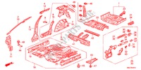 PLANCHER/PANNEAUX INTERIEURS pour Honda CIVIC 1.4GT    AUDIOLESS 5 Portes Transmission Intelligente manuelle 2011