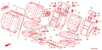 SIEGE ARRIERE pour Honda CIVIC 1.8EXE 5 Portes 5 vitesses automatique 2011