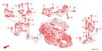 SUPPORTS DE MOTEUR(DIESEL) pour Honda CIVIC 2.2S 5 Portes 6 vitesses manuelles 2011