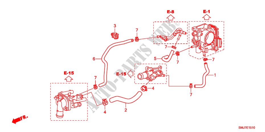 DURIT D'EAU(1.4L) pour Honda CIVIC 1.4SE 5 Portes 6 vitesses manuelles 2011