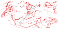 ANTENNE DE RADIO(LH) pour Honda CIVIC 1.8 TYPE S 3 Portes Transmission Intelligente manuelle 2007