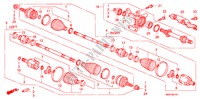 ARBRE PRIMAIRE AVANT/ DEMI ARBRE(DIESEL) pour Honda CIVIC 2.2 TYPE S     DPF 3 Portes 6 vitesses manuelles 2007