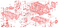 BLOC CYLINDRES/CARTER D'HUILE (1.8L) pour Honda CIVIC 1.8 TYPE S 3 Portes Transmission Intelligente manuelle 2009