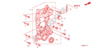 CARTER DE CHAINE(1.4L) pour Honda CIVIC 1.4 TYPE S    PLUS 3 Portes Transmission Intelligente manuelle 2009